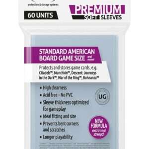 Ultimate Guard Premium Soft Sleeves For Gioco Da Tavolo Cards Standard American (60) Ultimate Guard