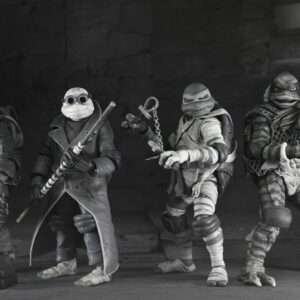 Um X Tartarughe Ninja Turtles Black & White 4pack Af Action Figura Neca