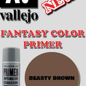 VALLEJO FANTASY COLOR PRIMER BEASTY BROWN 28019 COLORI VALLEJO