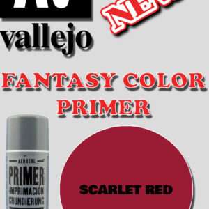 VALLEJO FANTASY COLOR PRIMER SCARLET RED 28016 COLORI VALLEJO