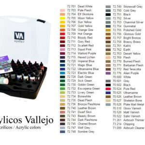 VALLEJO GAME AIR COLOR SET 72872 COLORI VALLEJO
