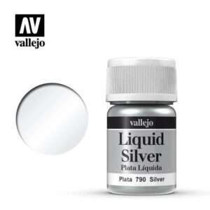 VALLEJO MODEL COLOR LIQUID SILVER ALCOHOL 70790 COLORI VALLEJO