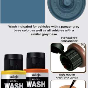 VALLEJO MODEL WASH BLUE GREY 76524 COLORI VALLEJO