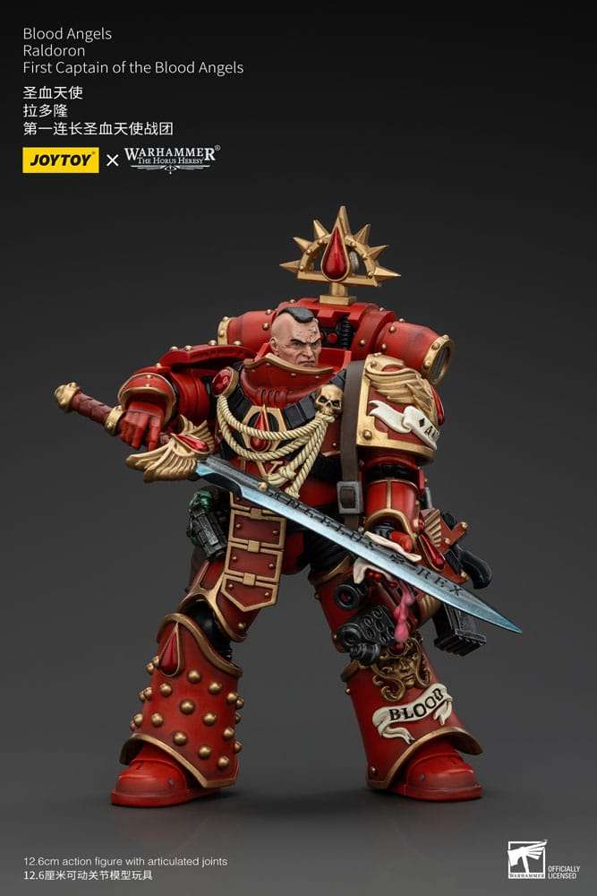 Warhammer The Horus Heresy Action Figura 1/18 Blood Angels Raldoron First Captain Of The Blood Angels 13 Cm Joy Toy (cn)