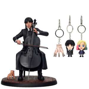 Wednesday Figura Wednesday Cello + Portachiavi Sd Toys