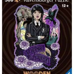 Wednesday In Legno Jigsaw Puzzle Wednesday Addams (300 Pezzi) Ravensburger