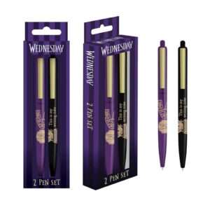 WEDNESDAY NEVERMORE PEN SET 2PK Penna Pyramid International