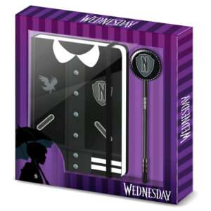 Wednesday Varsity Diario + Pen Set Karactermania