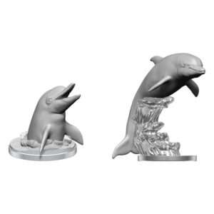 Wizkids Deep Cuts Unpainted Miniature Dolphins Case (6) Wizkids