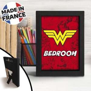 WONDER WOMAN - Black Kraft Frame 15x20 - "WW BEDROOM"