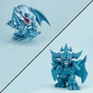 Yu-gi-oh! Duel Monsters Megatoon Pvc Statua Blue Eyes White Dragon & Obelisk The Tormentor (with Regalo) Megahouse