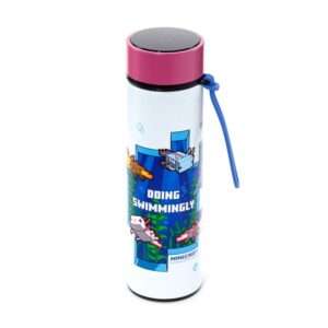 Minecraft Axolotl Thermos Acciaio Inossidabile Bottiglia Thermometer 450ml Puckator