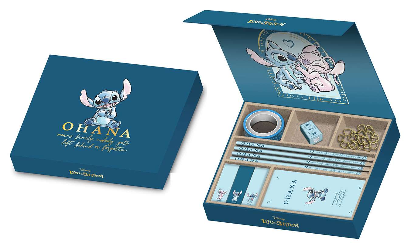 SET CANCELLERIA PREMIUM DISNEY STITCH OHANA DISNEY STITCH - CANCELLERIA/SCUOLA