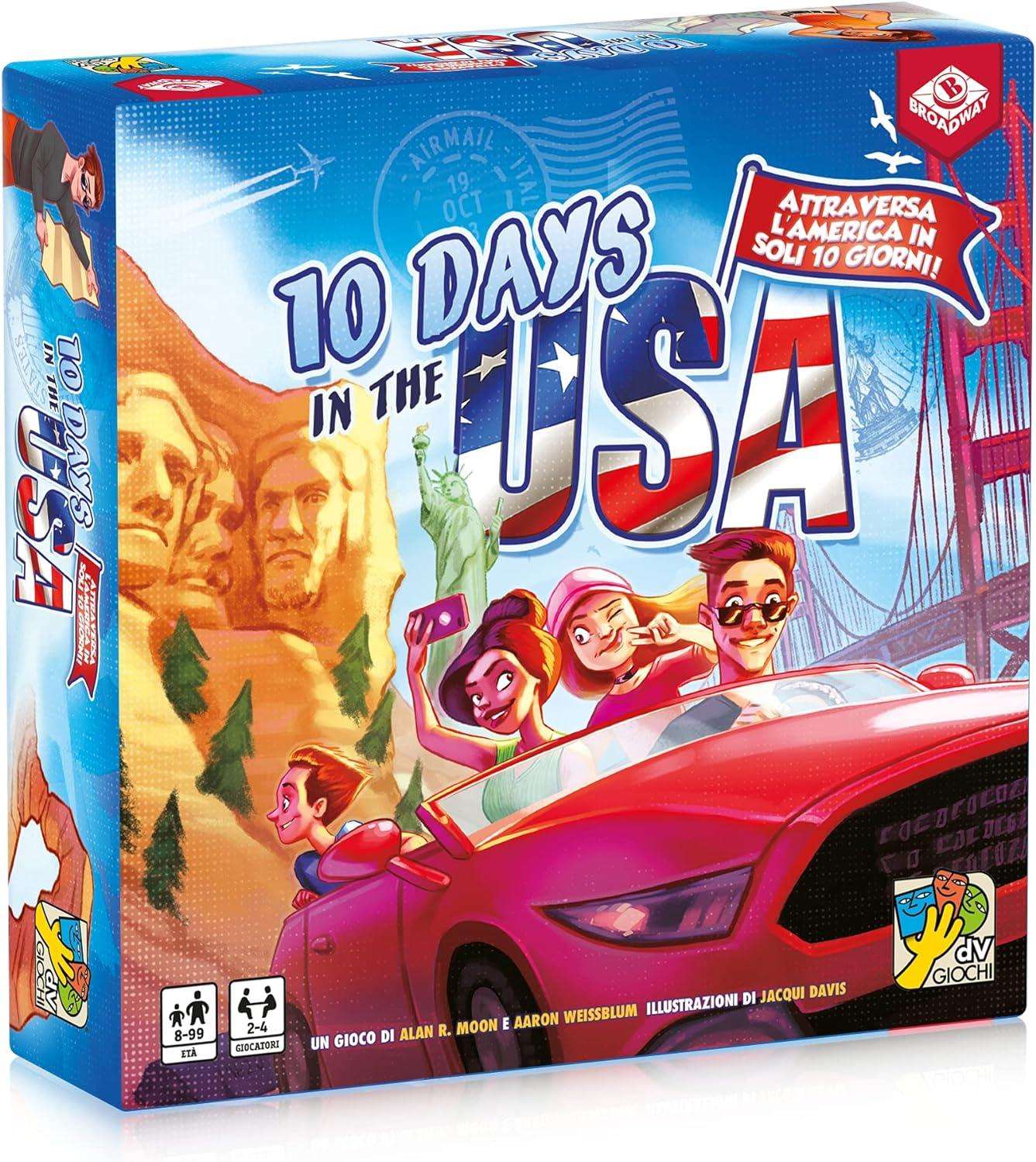 10 Giorni negli USA Gioco Da Tavolo 8+ (ITA) - DV Giochi