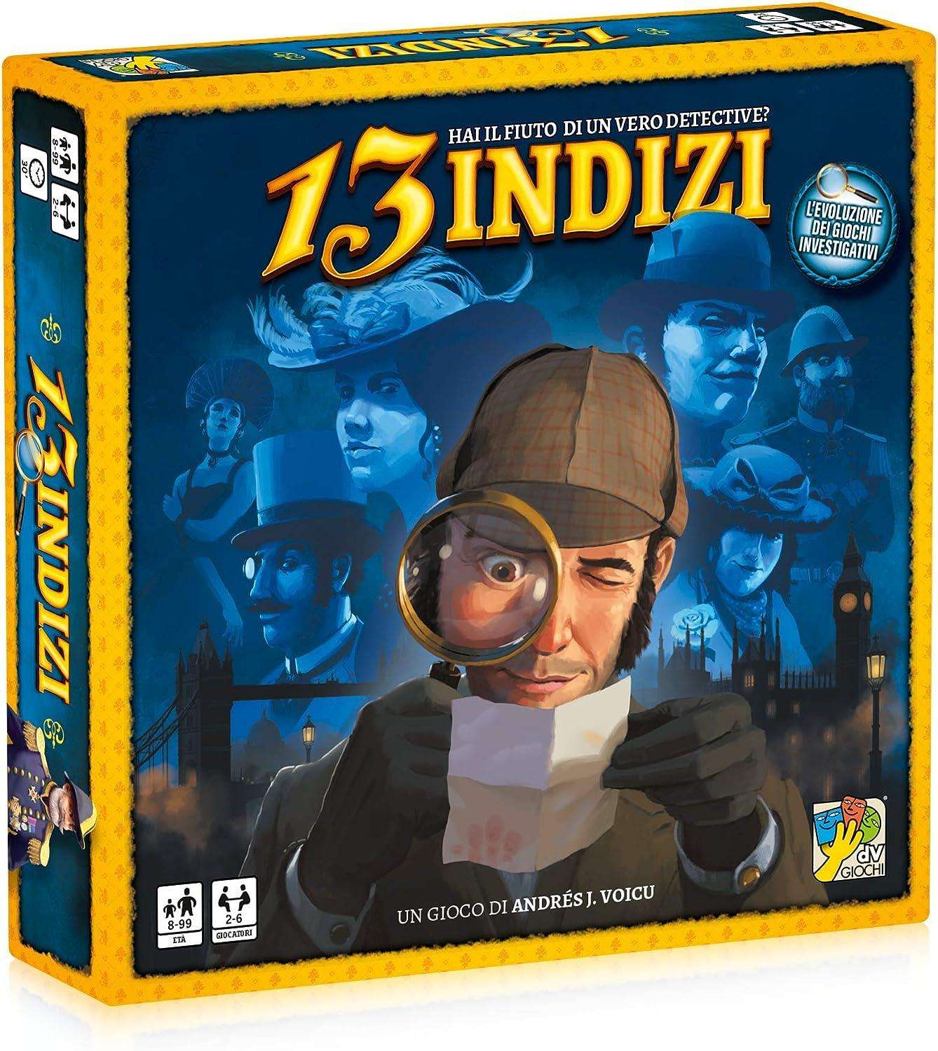 13 Indizi - Gioco di Investigazione Giochi Da Tavolo 8+ (ITA) - DV Giochi