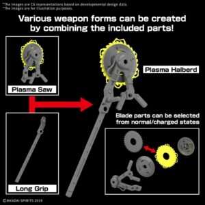 30MM CUSTOMIZE WEAPONS PLASMA WEAPON Model Kit Bandai Model Kit Gunpla