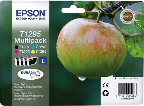 Multipack Originale B/C/M/Y (T1295)