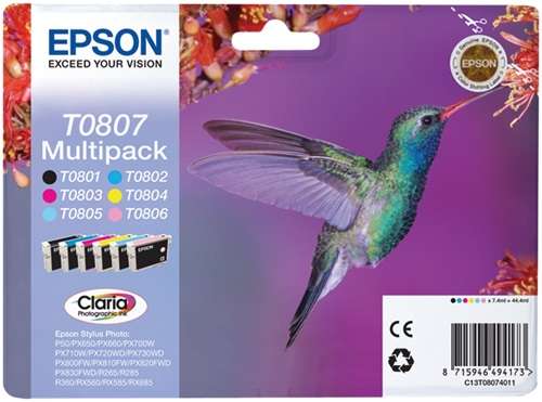 Multipack Originale (6 Colori) (T0807)