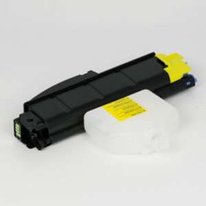 Cartuccia Toner Compatibile Giallo + Vaschetta Recupero (TK-5160Y)