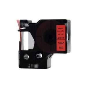 Nastro Compatibile (9mm x 7mt) Nero/Rosso