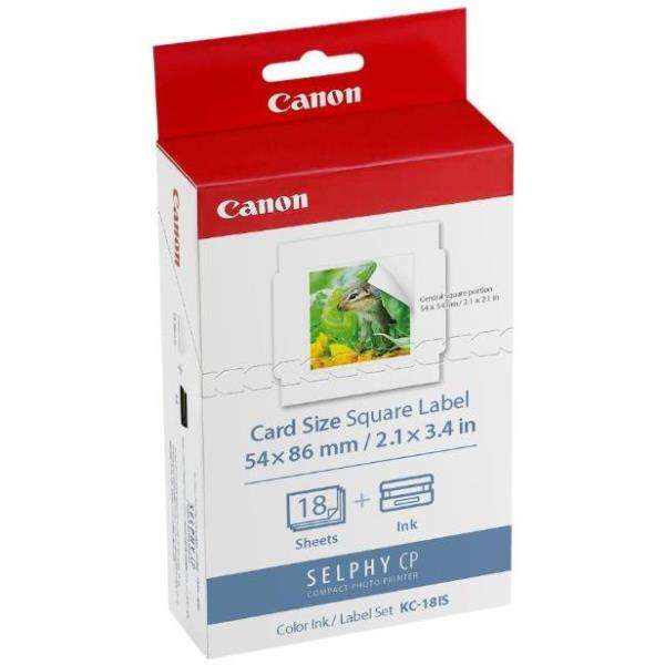 Kit Cartucce C/M/Y + Carta Foto (18 fogli 54x86mm) Originale