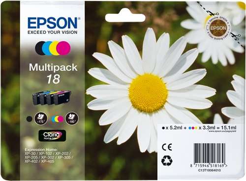 Multipack Originale B/C/M/Y (18)
