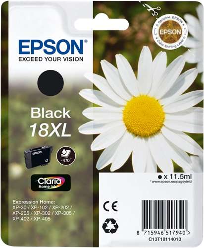 Cartuccia Originale Nero (18XL)