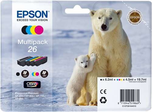 Multipack Originale B/C/M/Y (26)