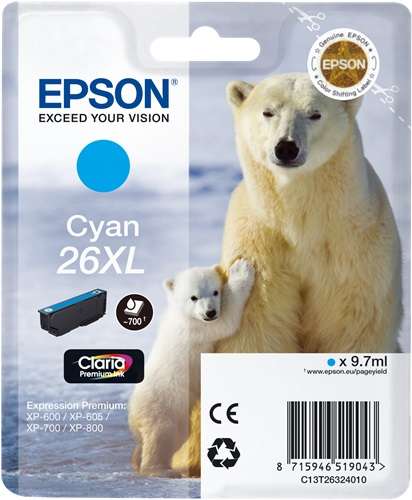 Cartuccia Originale Ciano (26XL)