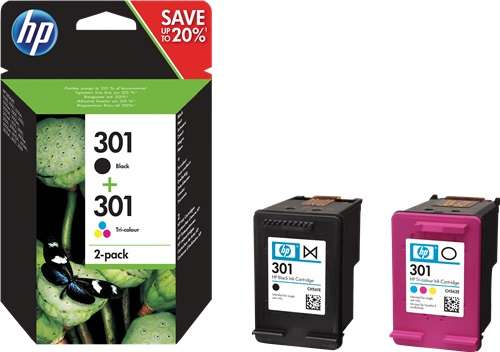 Cartuccia Originale (Nero + Colore) (301)