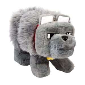 A Minecraft Movie Peluche Figura Dennis The Wolf 20 Cm Mattel