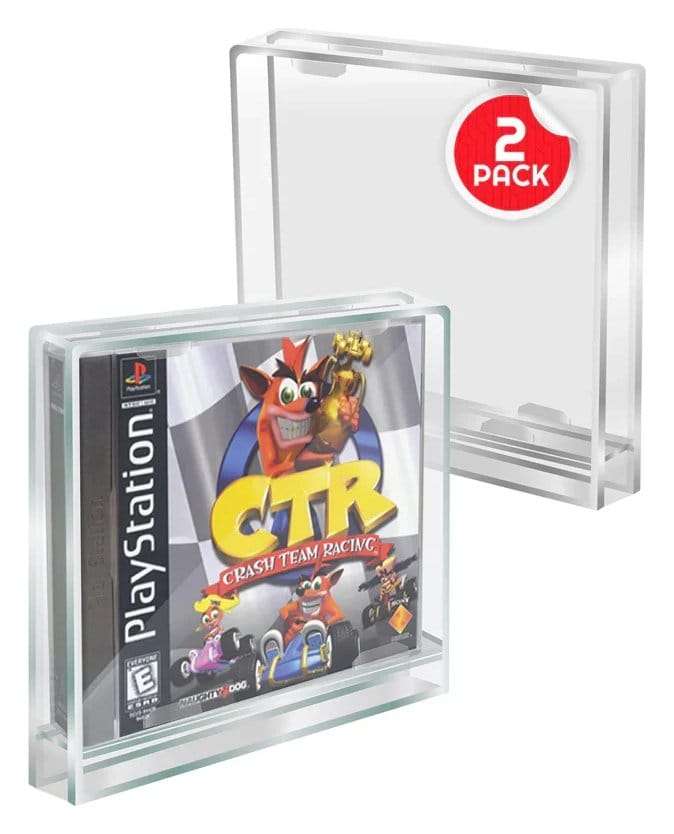 Acrylic Case 2-Pack For PlayStation 1 Evoretro