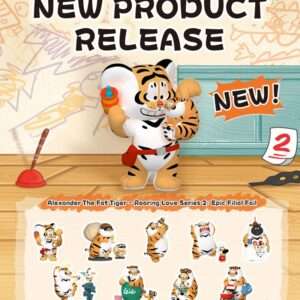 Alexander The Fat Tiger Mini Figures Roaring Love Series 2 - Espositore (8) Figure da 7 Cm - Funism