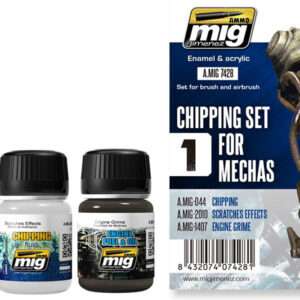 AMMO BY MIG JIMENEZ CHIPPING SET FOR MECHAS 7428 COLORI