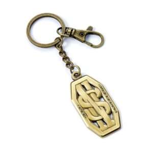 Animali Fantastici Portachiavi Newt Scamander Logo Effetto Antico The Carat Shop