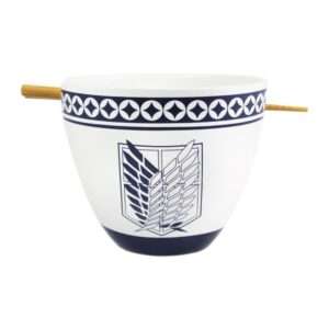 Attack On Titan Ramen Ciotola Con Bacchette Cinesi Emblem 473 Ml Just Funky