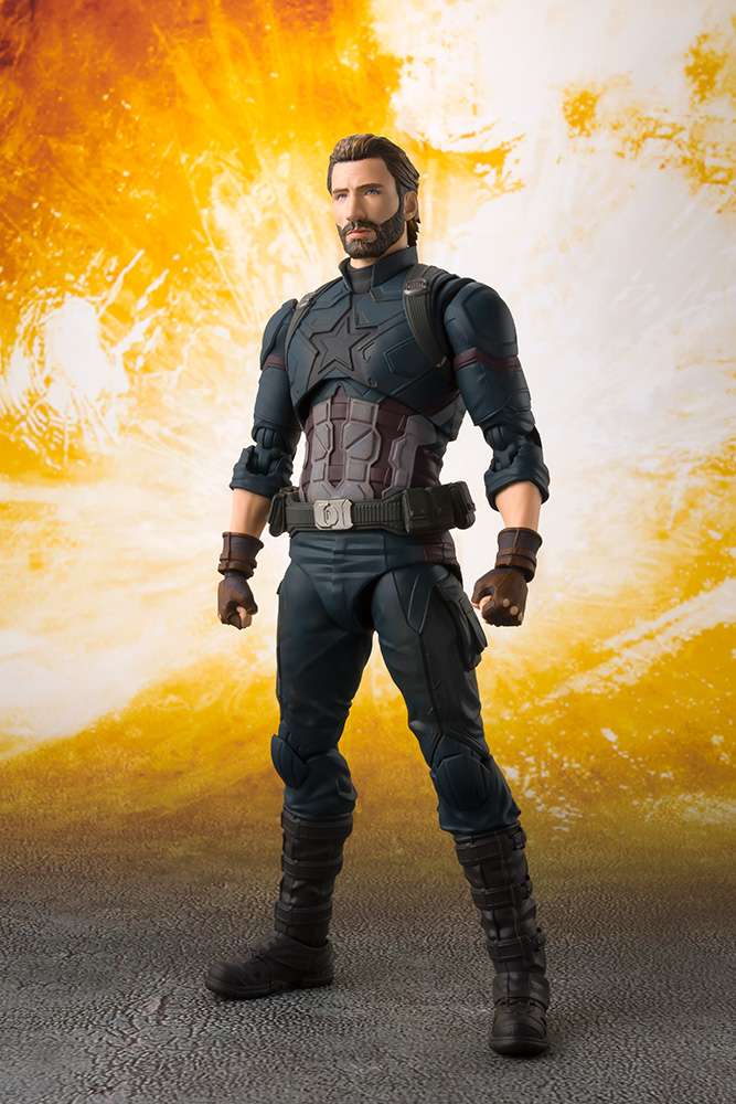 Avengers S.h. Figuarts Action figure Aiw cap america&tamashii eff expl Bandai