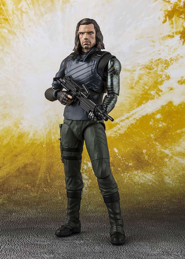Avengers S.h. Figuarts Action Figure Bucky & Tamashii Effect Impact 15 Cm Bandai