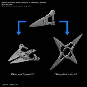 BANDAI MODEL KIT 30MM OP WEAPON 1 FOR RABIOT 1/144 MODEL KIT