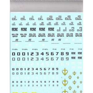 GUNDAM MASTER GRADE MG MODEL KIT DECAL 30 MULTI EARTH FED 1 ACCESSORI BANDAI