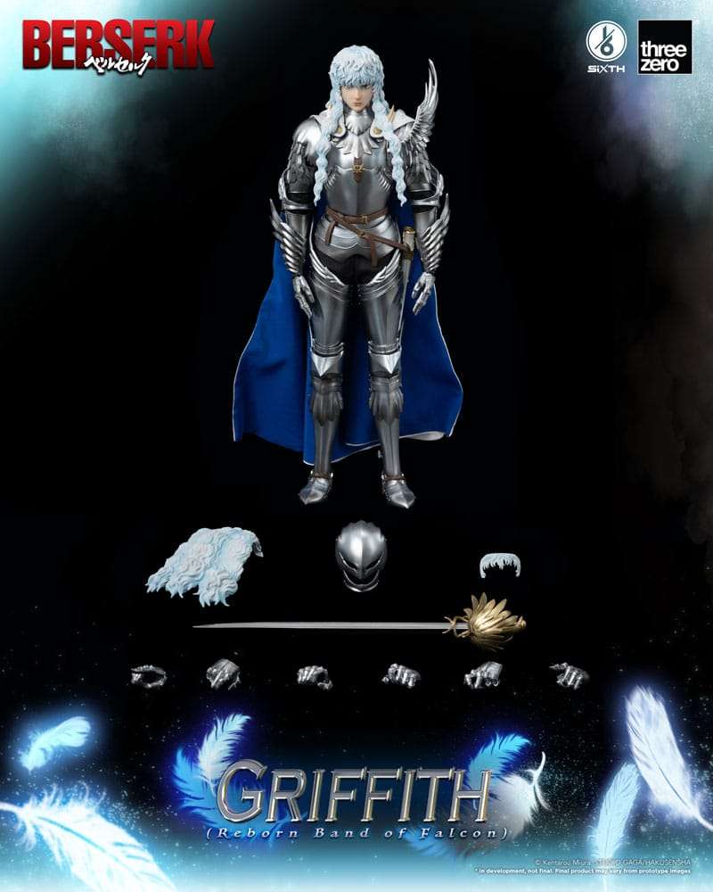 Berserk Action Figura 1/6 Griffith (reborn Band Of Falcon) 30 Cm Threezero