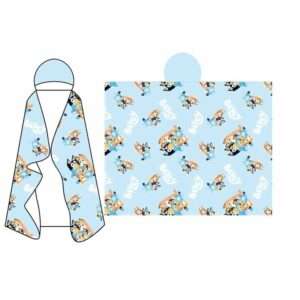 Bluey Coral hooded blanket 120x150cm Moose