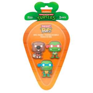 Carrot Pocket POP blister 3 figures Ninja Turtles Splinter Leonardo Raphael Funko