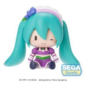Character Vocal Series 01: Hatsune Miku Fuwa Petit Chibi Figura Hatsune Miku X Love E Berry Dress Up E Dance! Sparkly Purple
