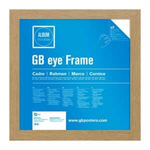 Cornice Colore Quercia in MDF Album & Vinile (31.5 x 31.5cm) GB Eye