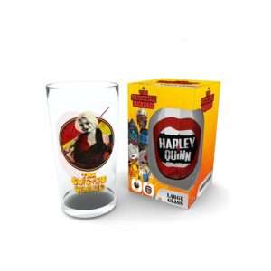 DC COMICS - Large Glass - 400ml - Harley Quinn - box