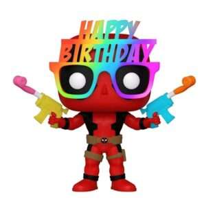 Deadpool Pop! Marvel Vinile Figura 30th Birthday Occhiali Deadpool 9 Cm Funko