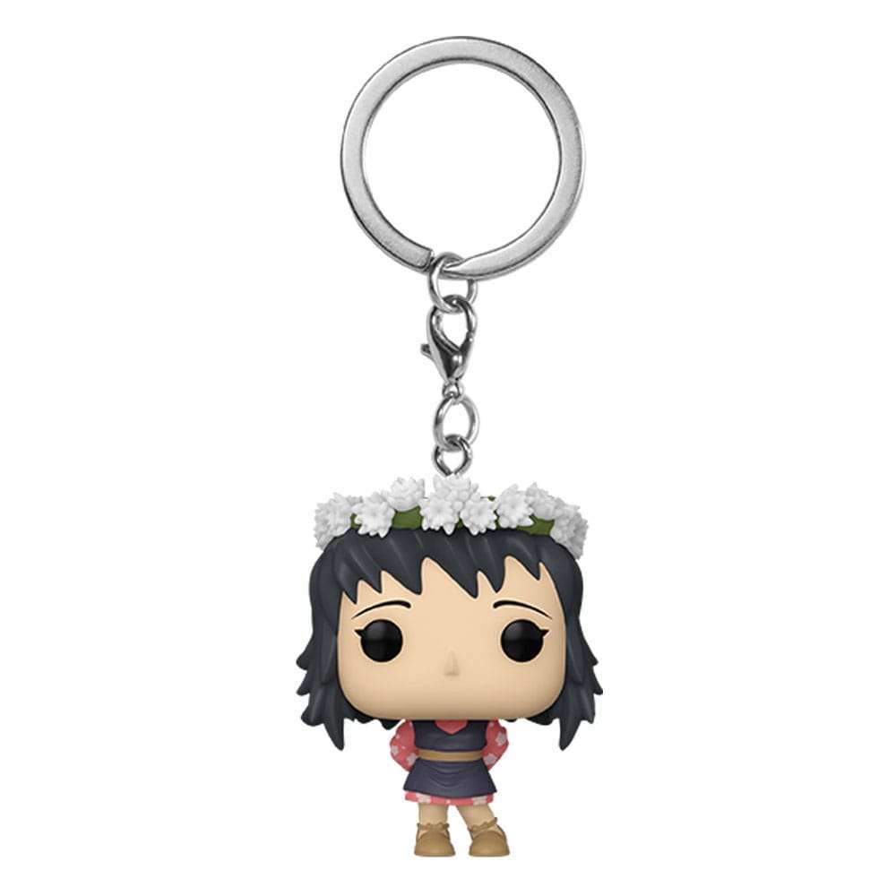 Demon Slayer Portachiavi Funko Pop Vinile Figura Makomo Corona di Fiori 4 Cm