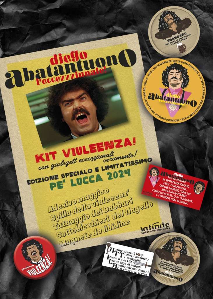Diego Abatantuono Kit Viuleenza Accessori Infinite Statua
