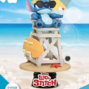 Disney D-Stage PVC Diorama Stitch Summer Vibe 16 Cm Beast Kingdom Toys
